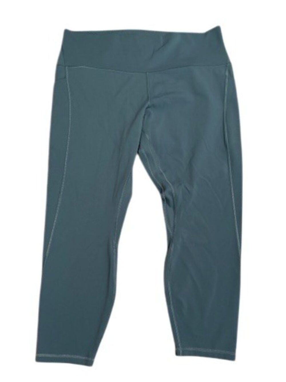 Lululemon Align Teal Blue Hi Rise Side Pocket Cropped Leggings EUC 18